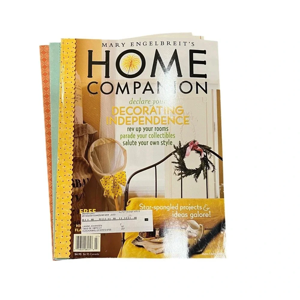 Vintage Mary Engelbreit Home Companion Magazine Lot 2002 Volume Six Complete